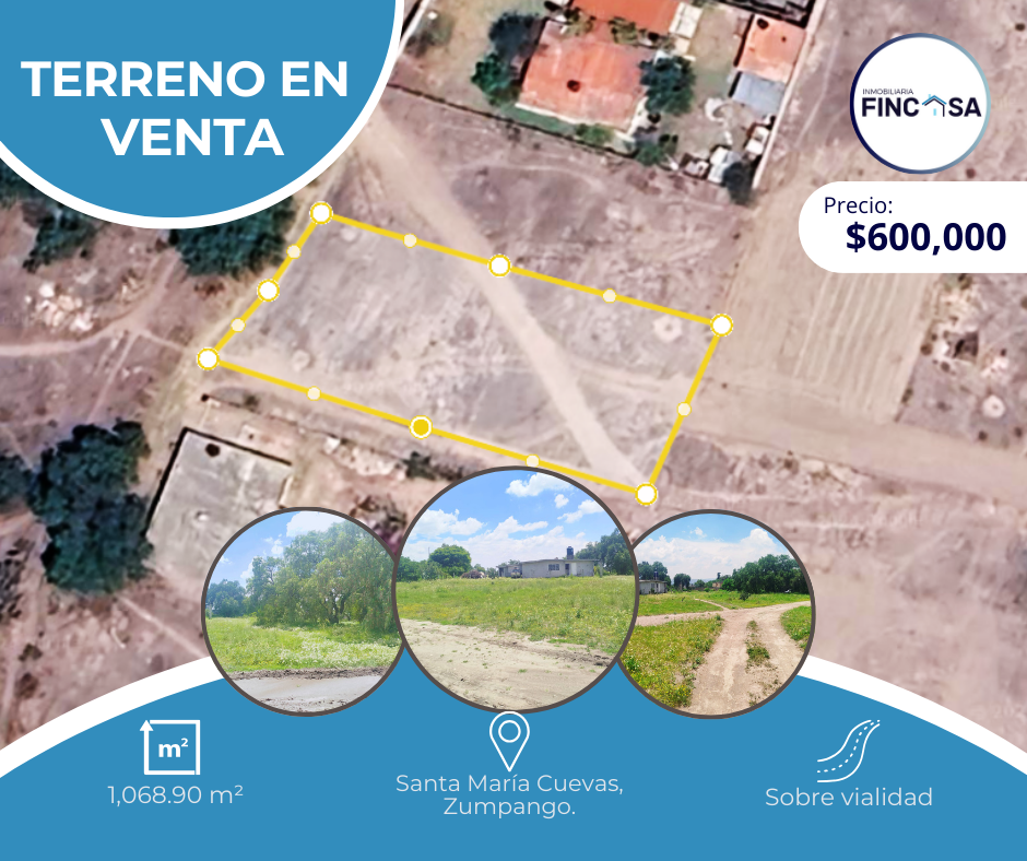 Terreno en Venta, Santa Maria Cuevas, Zumpango